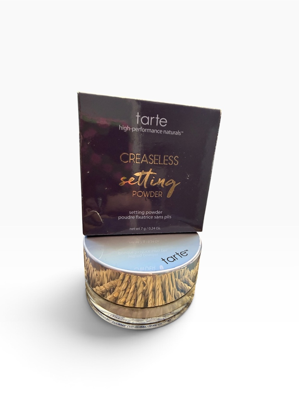 Tarte Creaseless Setting Powder – Lavender 0.24 oz Full Size NIB